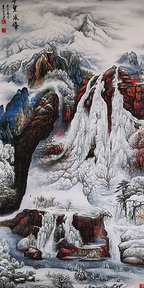 农永玉作品8《千里冰峰》