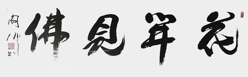 阎伟作品6《花开见佛》