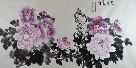 倪宪振作品3《花开富贵》