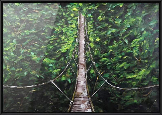 李圣彬作品《吊桥》