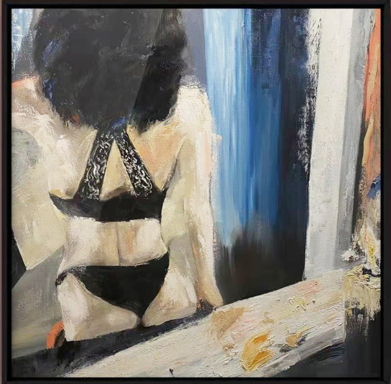 李圣彬作品《屋子里的女人》