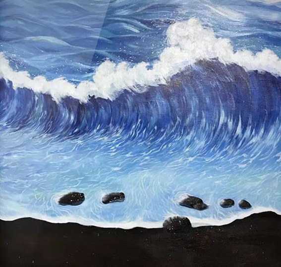 李圣彬作品《浪》