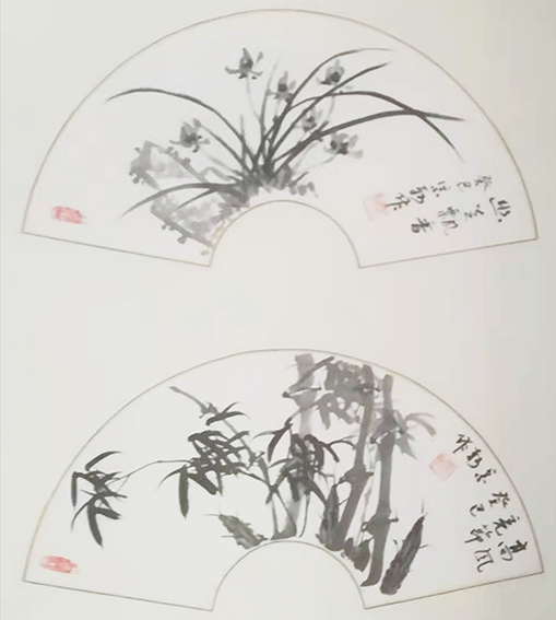 李宗轲作品《幽兰飘香》《高风亮节》