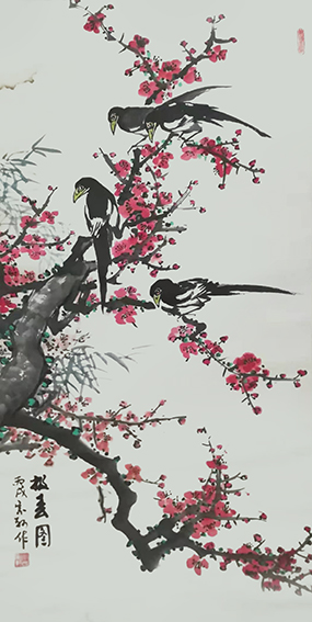 李宗轲作品《报春图》