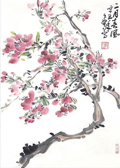 张书鸾作品《二月春风》48×34.5