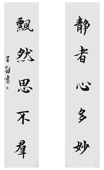 2王剑作品《静者飘然联》