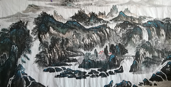 白桂芹作品12《群山远眺》