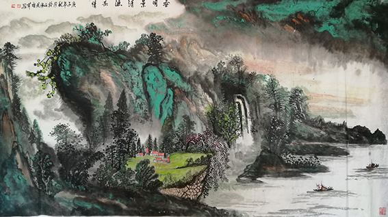 白桂芹作品9《春明景清渔乐情》