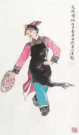 田盛作品6《羌族舞蹈》