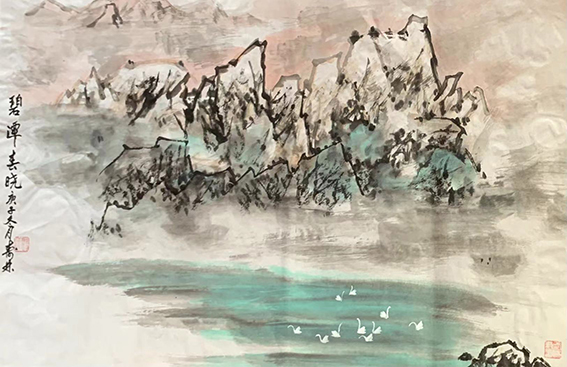 刘寿林作品15《碧潭春晓》