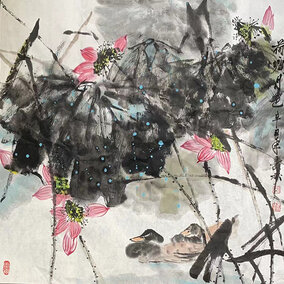 刘寿林作品8《荷塘月色》