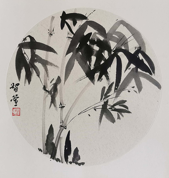 崔凤作品5《清风竹影》