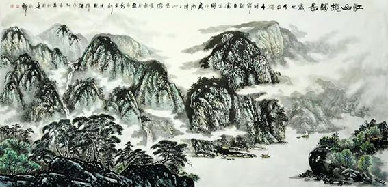 郑健鹏作品13《江山揽胜图》