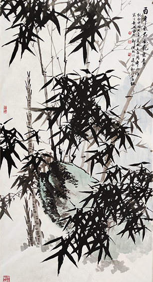 郑健鹏作品6《百年气节风范垂青》