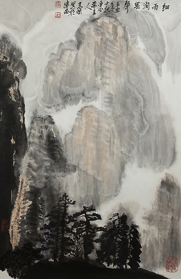 高杰作品2《细雨润无声》