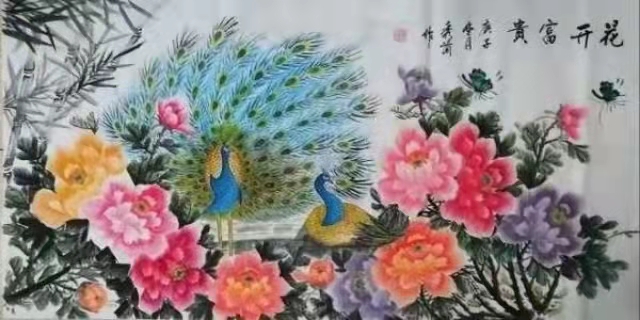 郭秀兰作品12《花开富贵》