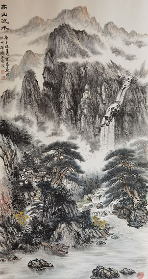 胡宝成作品《高山流水》