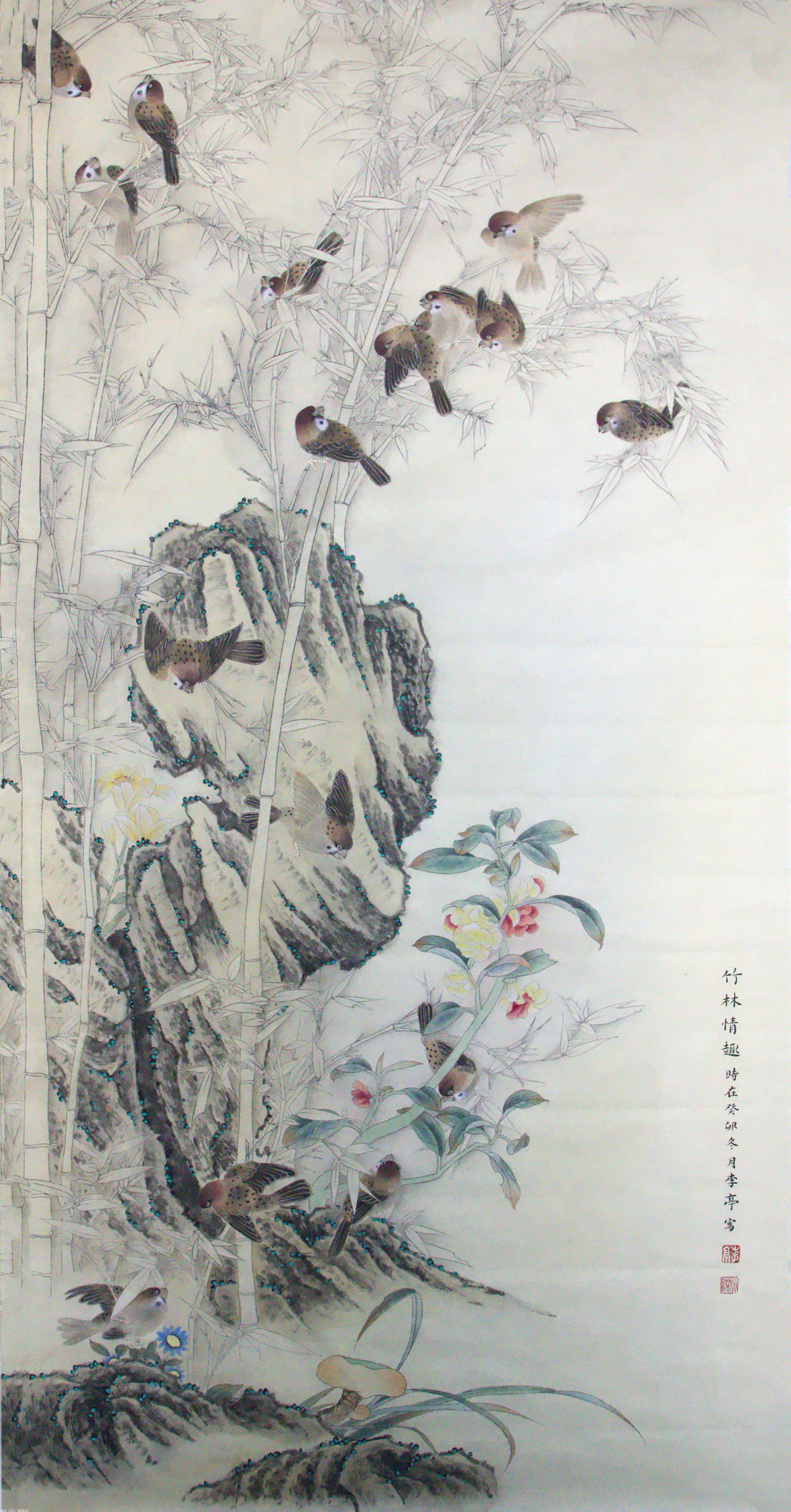 竹林情趣136×66