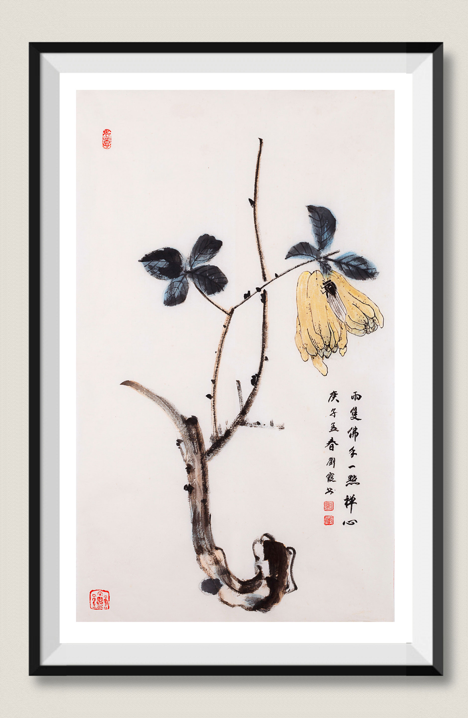 两只佛手一点禅心