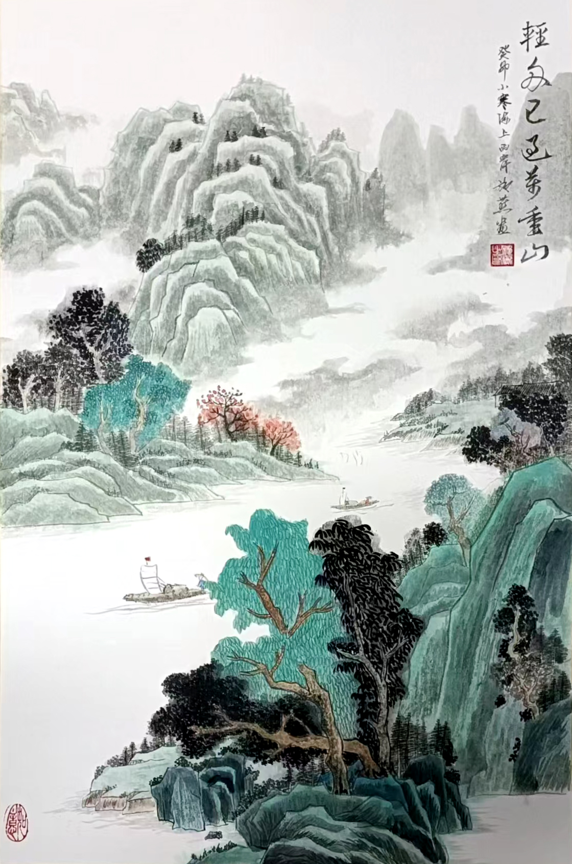 施燕作品《轻舟已过万重山》